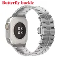 Bracelet acier inoxydable pour Apple Watch 38 à 49 mm – Couleur du bracelet TypeB-Silver