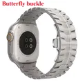 Bracelet acier inoxydable pour Apple Watch 38 à 49 mm – Couleur du bracelet TypeB-Titanium Color