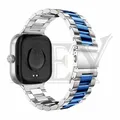 Bracelet acier inoxydable pour Redmi Watch 4 Mi Band 8 – Couleur du bracelet Silver Blue 11