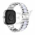 Bracelet acier inoxydable pour Redmi Watch 4 Mi Band 8 – Couleur du bracelet Silver White 10