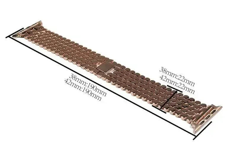 Bracelet acier luxe pour Apple Watch 38 à 49 mm femmes
