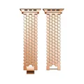 Bracelet acier luxe pour Apple Watch 38 à 49 mm femmes – Couleur Rose Gold