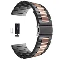Bracelet acier milanais pour Samsung Galaxy Watch 3 4 5 – Couleur du bracelet black rose gold