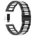 Bracelet acier milanais pour Samsung Galaxy Watch 3 4 5 – Couleur du bracelet black silver