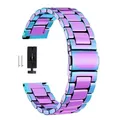 Bracelet acier milanais pour Samsung Galaxy Watch 3 4 5 – Couleur du bracelet colorful