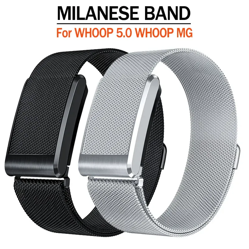 Bracelet acier milanais pour Whoop 5.0 24 mm