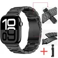 Bracelet acier pour Apple Watch 38 à 49 mm série 11 – Couleur du bracelet Black and tool