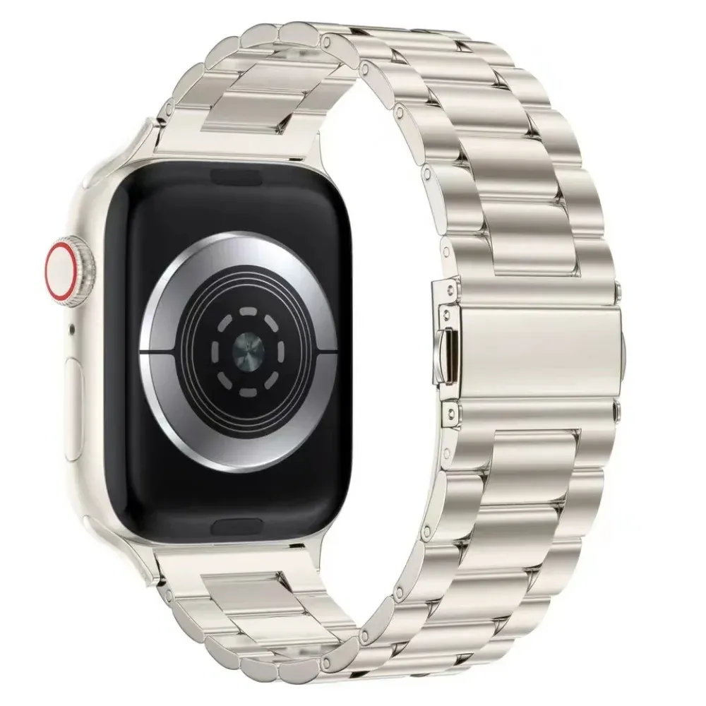 Bracelet acier pour Apple Watch 38 à 49 mm série 11