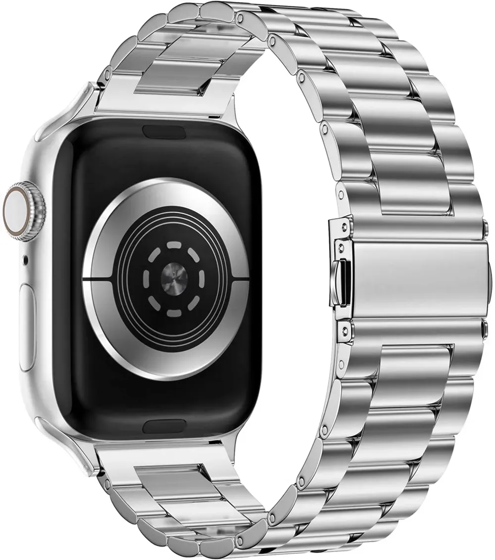 Bracelet acier pour Apple Watch 38 à 49 mm série 11