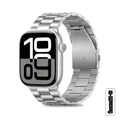 Bracelet acier pour Apple Watch 38 à 49 mm série 11 – Couleur silver