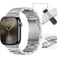 Bracelet acier pour Apple Watch 38 à 49 mm série 11 – Couleur du bracelet Silver