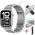 Bracelet acier pour Apple Watch 38 à 49 mm série 11 – Couleur du bracelet Titanium and tool