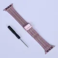 Bracelet acier pour Apple Watch 38 à 49 mm série 12 – Couleur du bracelet AXN-Pink