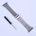 Bracelet acier pour Apple Watch 38 à 49 mm série 12 – Couleur du bracelet AXN-Silver