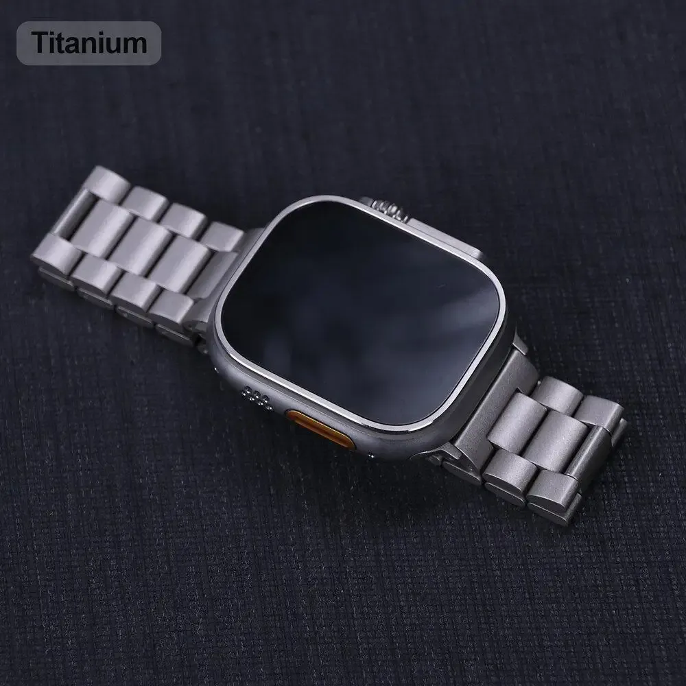 Bracelet acier pour Apple Watch 38 à 49 mm série 12