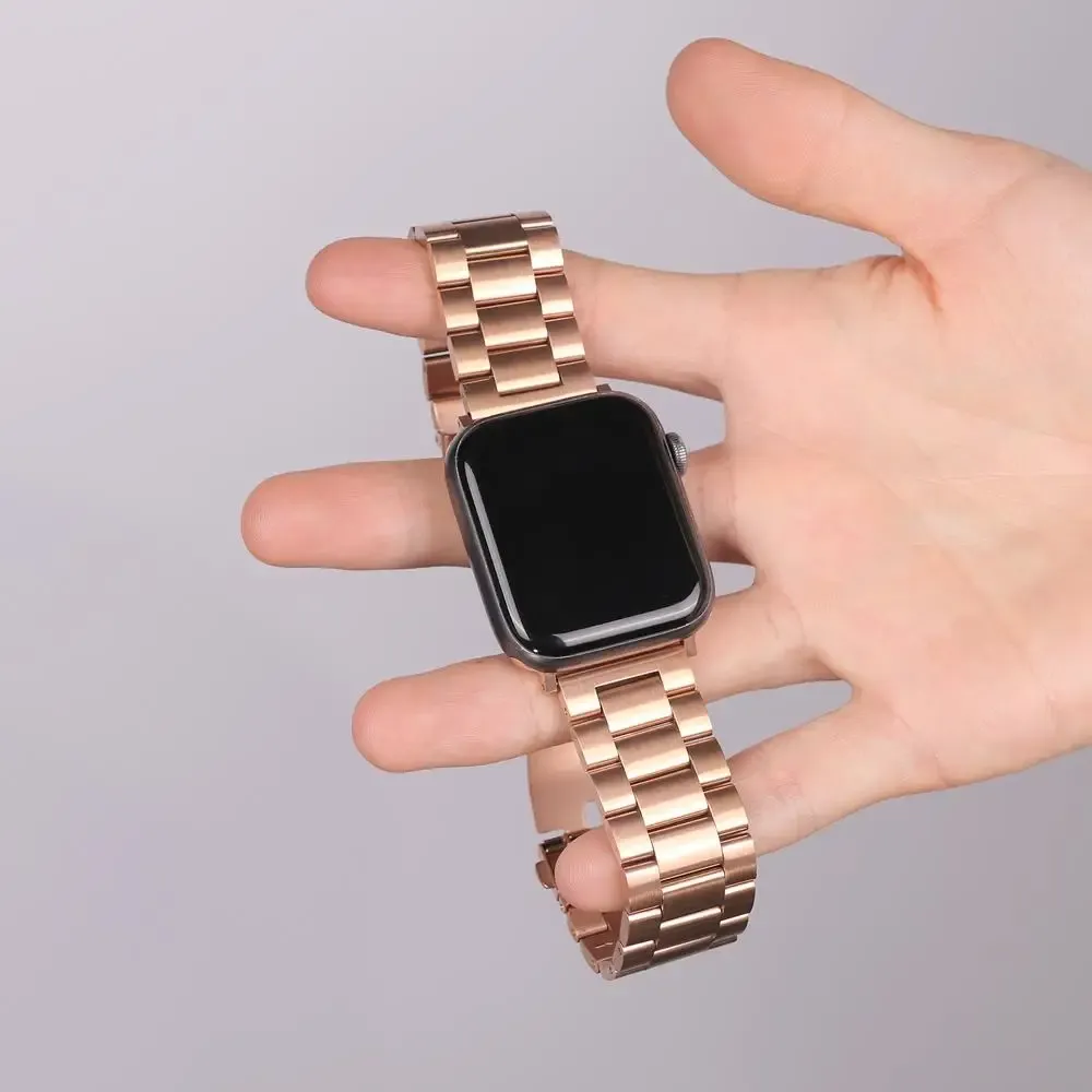 Bracelet acier pour Apple Watch 38 à 49 mm série 12