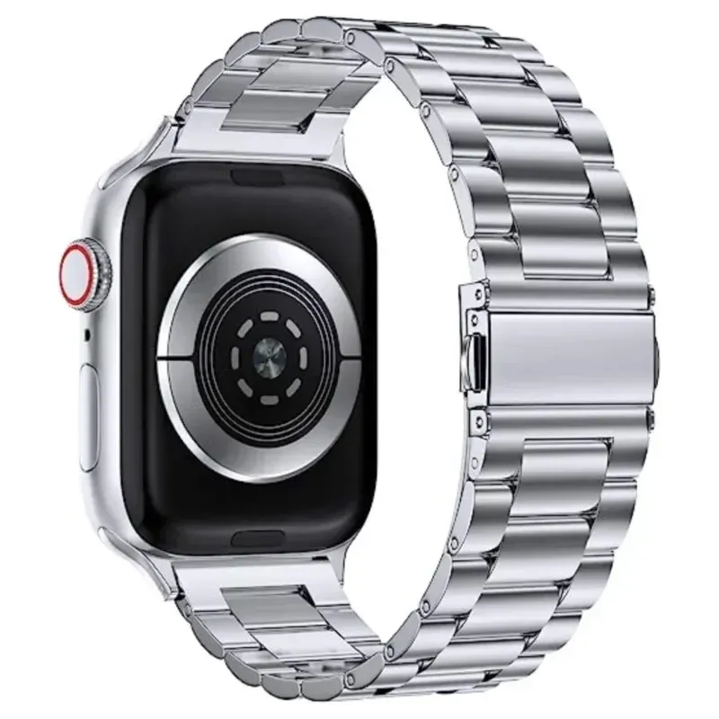Bracelet acier pour Apple Watch 38 à 49 mm série 12