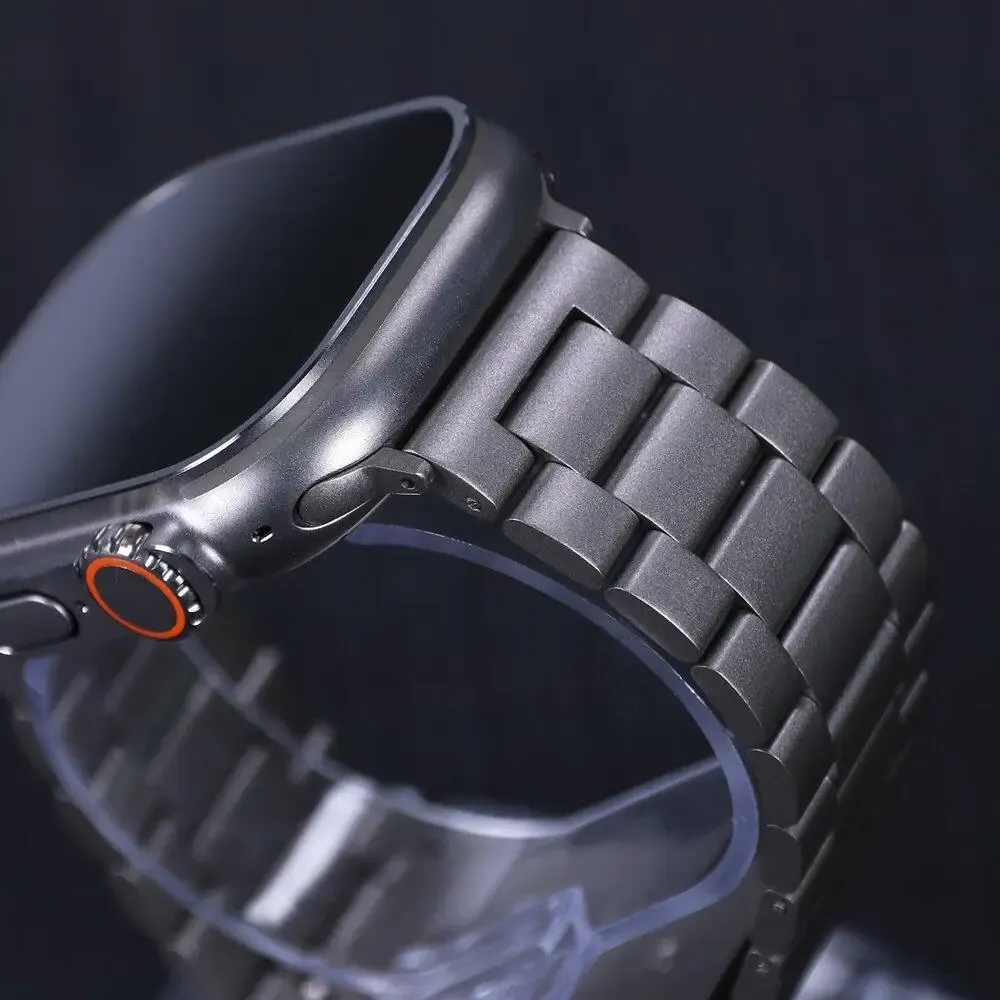 Bracelet acier pour Apple Watch 38 à 49 mm série 12