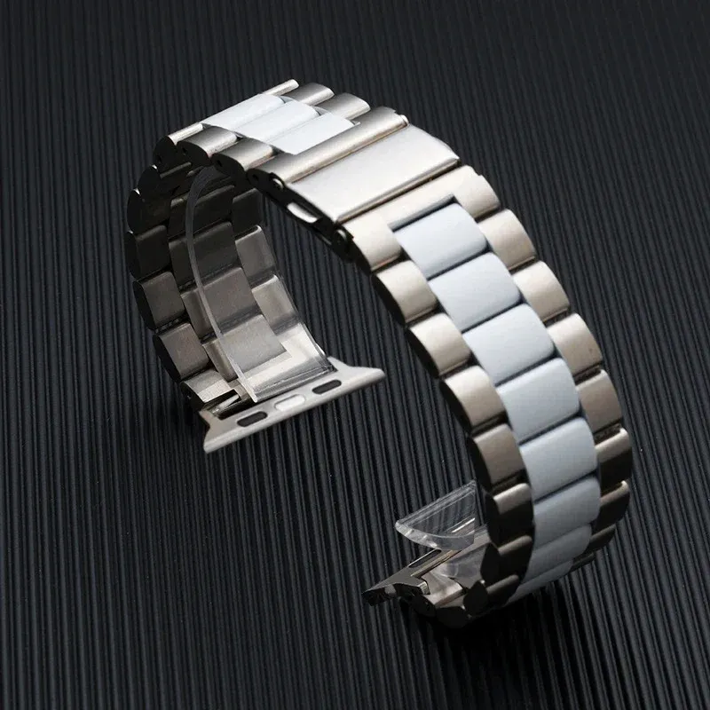 Bracelet acier pour Apple Watch 38 à 49 mm série 12