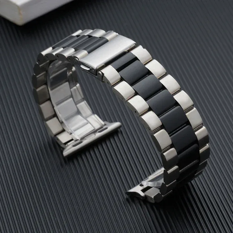 Bracelet acier pour Apple Watch 38 à 49 mm série 12