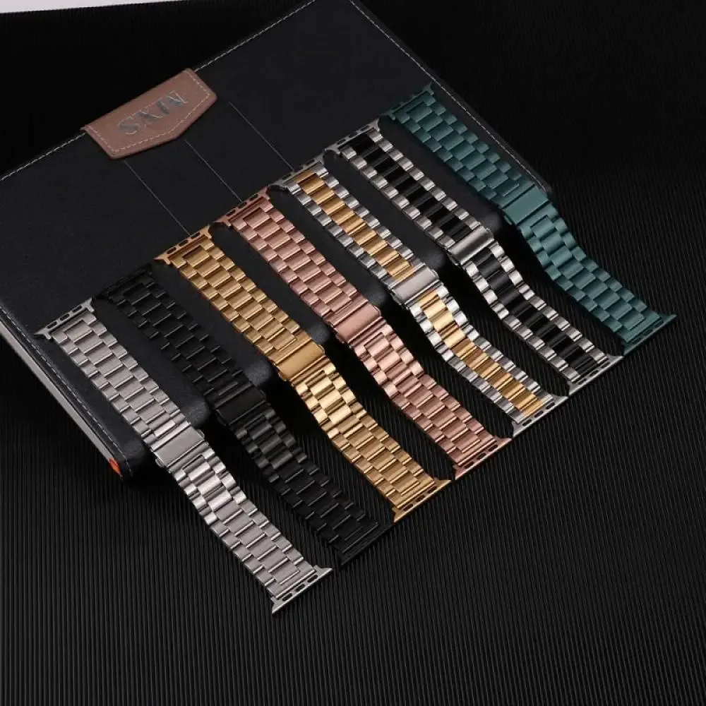 Bracelet acier pour Apple Watch 38 à 49 mm série 12