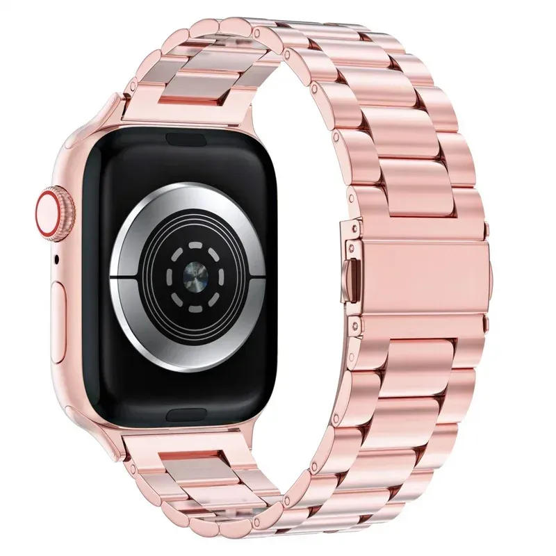 Bracelet acier pour Apple Watch 38 à 49 mm série 12
