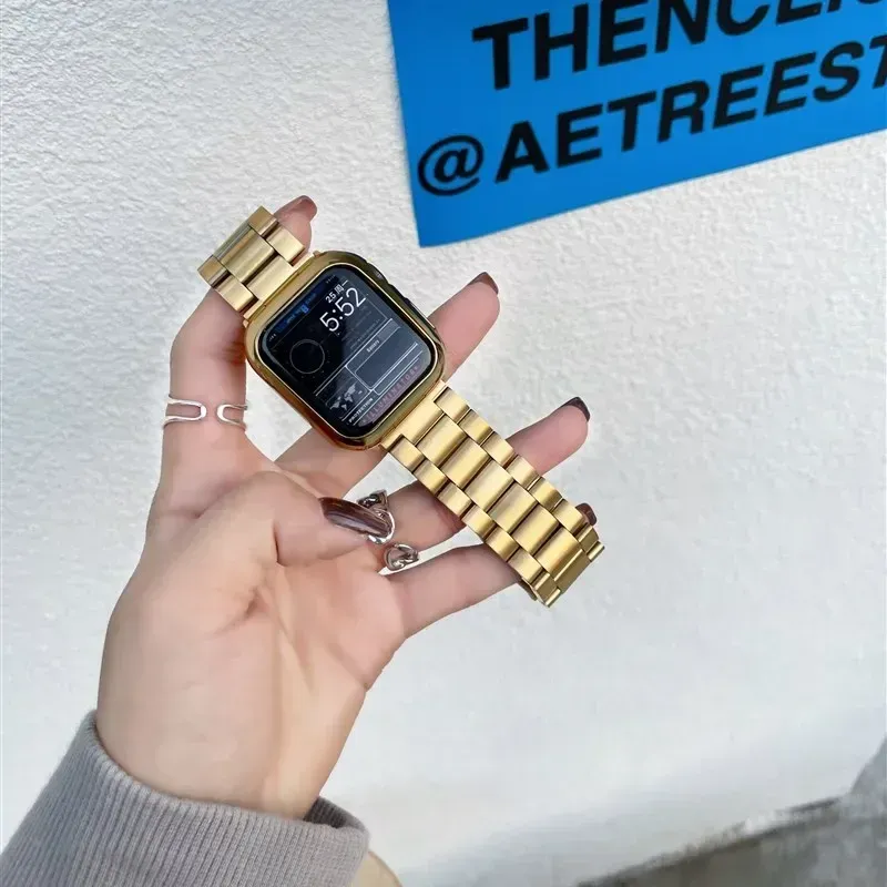 Bracelet acier pour Apple Watch 38 à 49 mm série 12