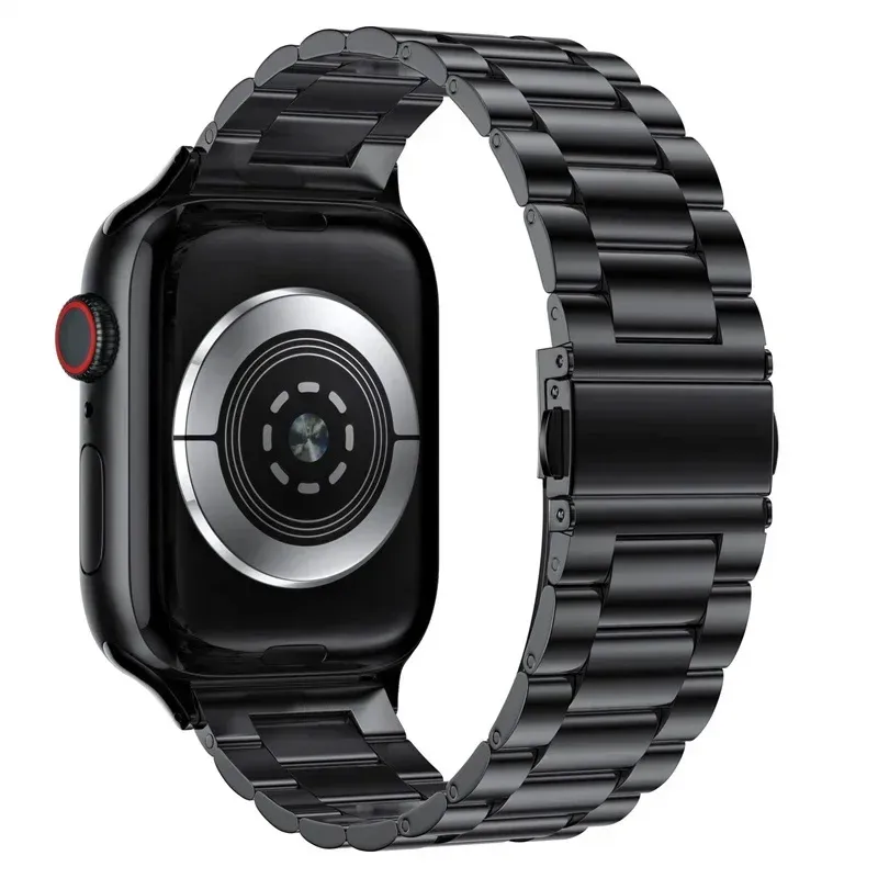 Bracelet acier pour Apple Watch 38 à 49 mm série 12