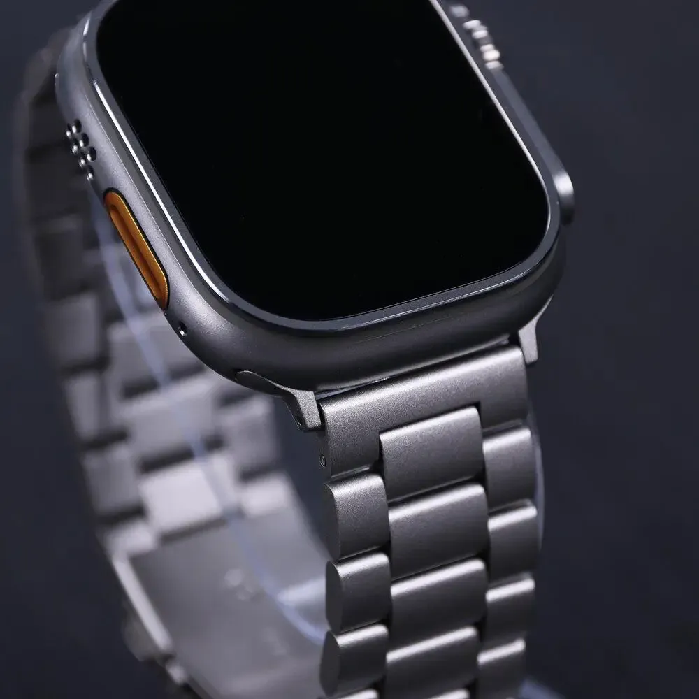 Bracelet acier pour Apple Watch 38 à 49 mm série 12