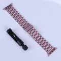 Bracelet acier pour Apple Watch 38 à 49 mm série 12 – Couleur du bracelet Pink