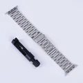 Bracelet acier pour Apple Watch 38 à 49 mm série 12 – Couleur du bracelet Silver