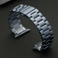Bracelet acier pour Apple Watch 38 à 49 mm série 12 – Couleur du bracelet Space gray 08
