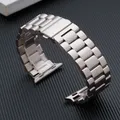 Bracelet acier pour Apple Watch 38 à 49 mm série 12 – Couleur du bracelet Starlight 06