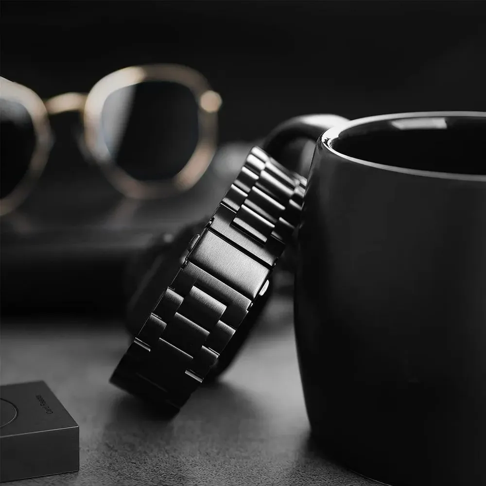 Bracelet acier pour Apple Watch 38 à 49 mm série 9