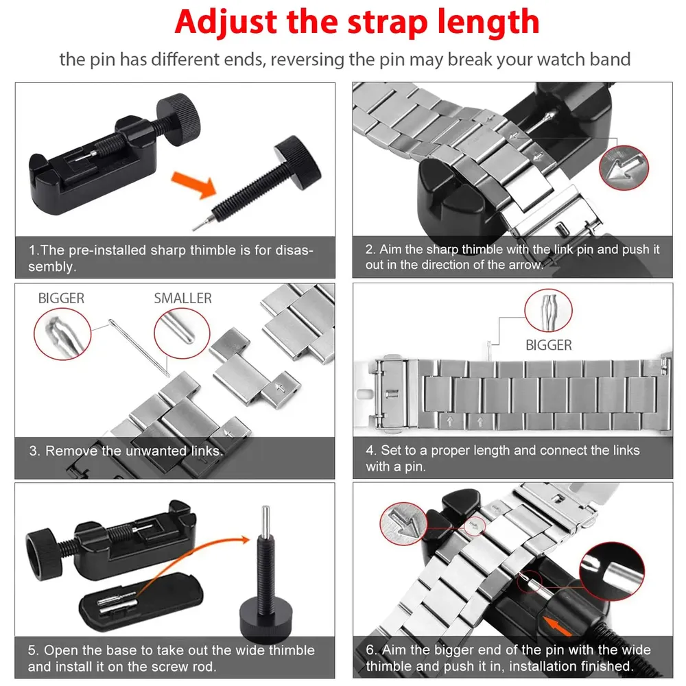 Bracelet acier pour Apple Watch Ultra 2 38 à 46 mm