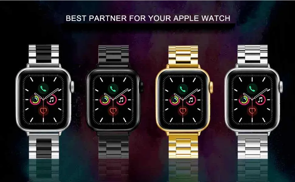 Bracelet acier pour Apple Watch Ultra 2 38 à 46 mm