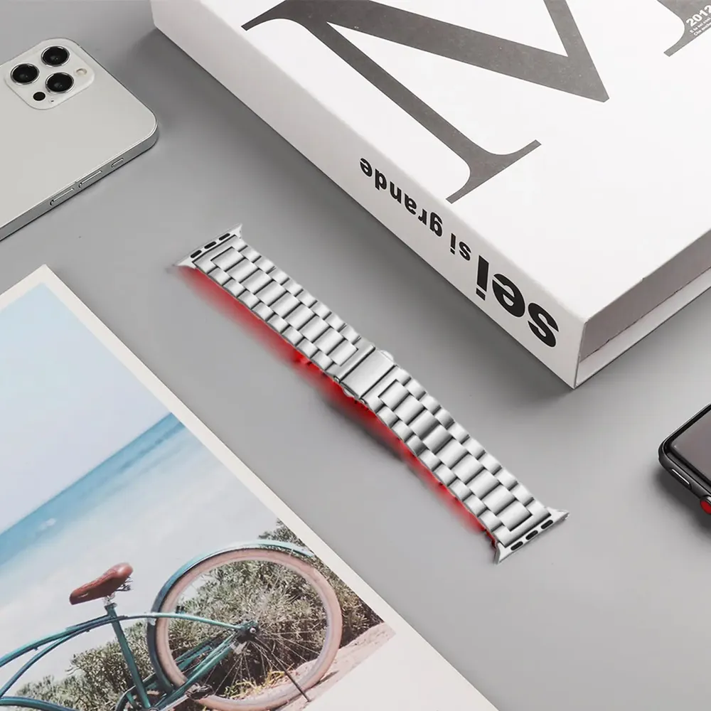 Bracelet acier pour Apple Watch Ultra 2 38 à 46 mm