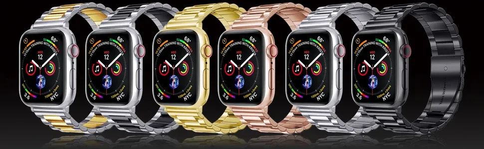 Bracelet acier pour Apple Watch Ultra 2 38 à 46 mm