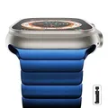 Bracelet acier pour Apple Watch Ultra 2 38 à 49 mm – Couleur du bracelet Bleu
