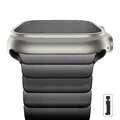 Bracelet acier pour Apple Watch Ultra 2 38 à 49 mm – Couleur du bracelet noir