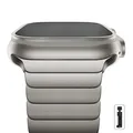 Bracelet acier pour Apple Watch Ultra 2 38 à 49 mm – Couleur du bracelet Titanium