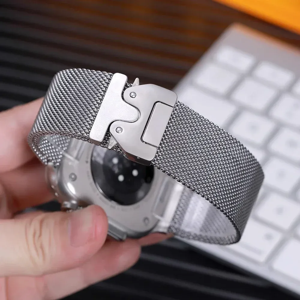 Bracelet acier pour Apple Watch Ultra 38 à 49 mm