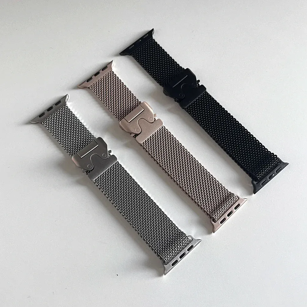 Bracelet acier pour Apple Watch Ultra 38 à 49 mm
