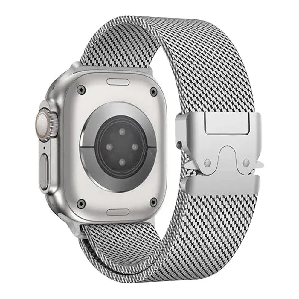 Bracelet acier pour Apple Watch Ultra 38 à 49 mm