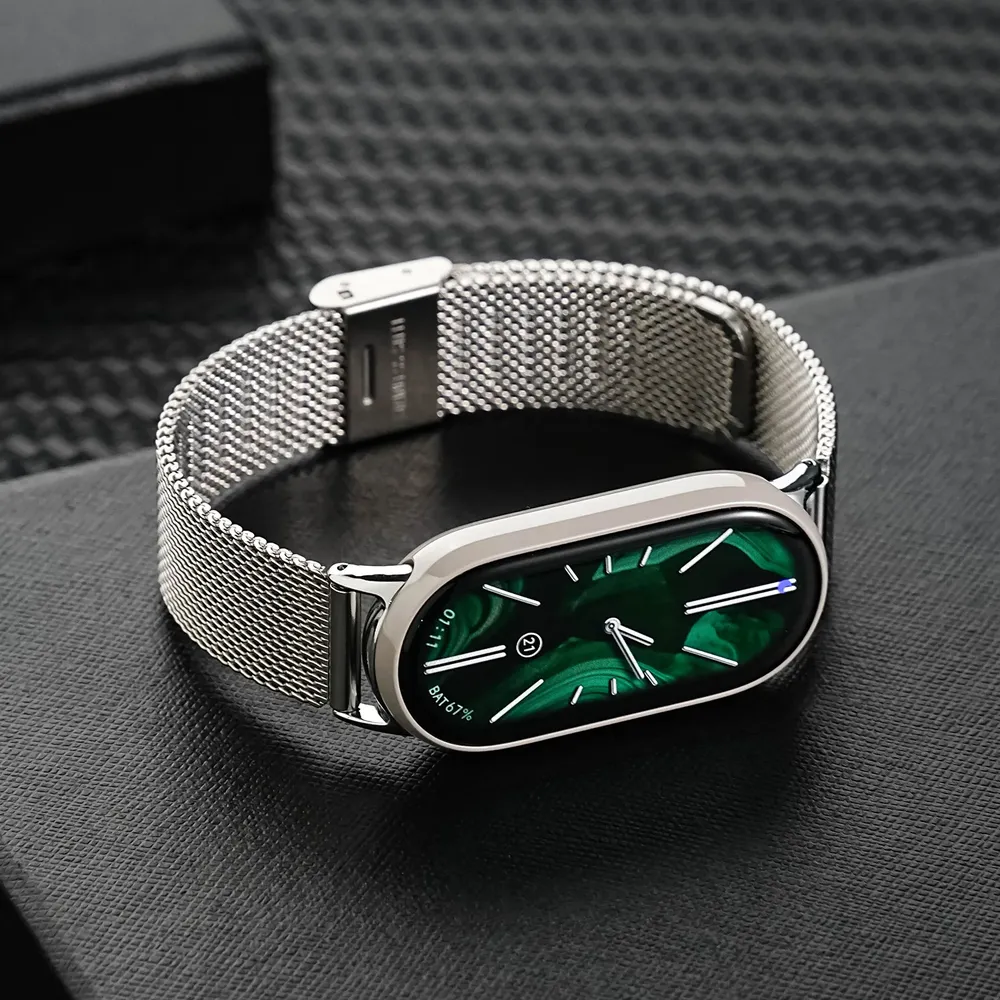 Bracelet acier pour Mi Band 11 10 9 8 Milanese