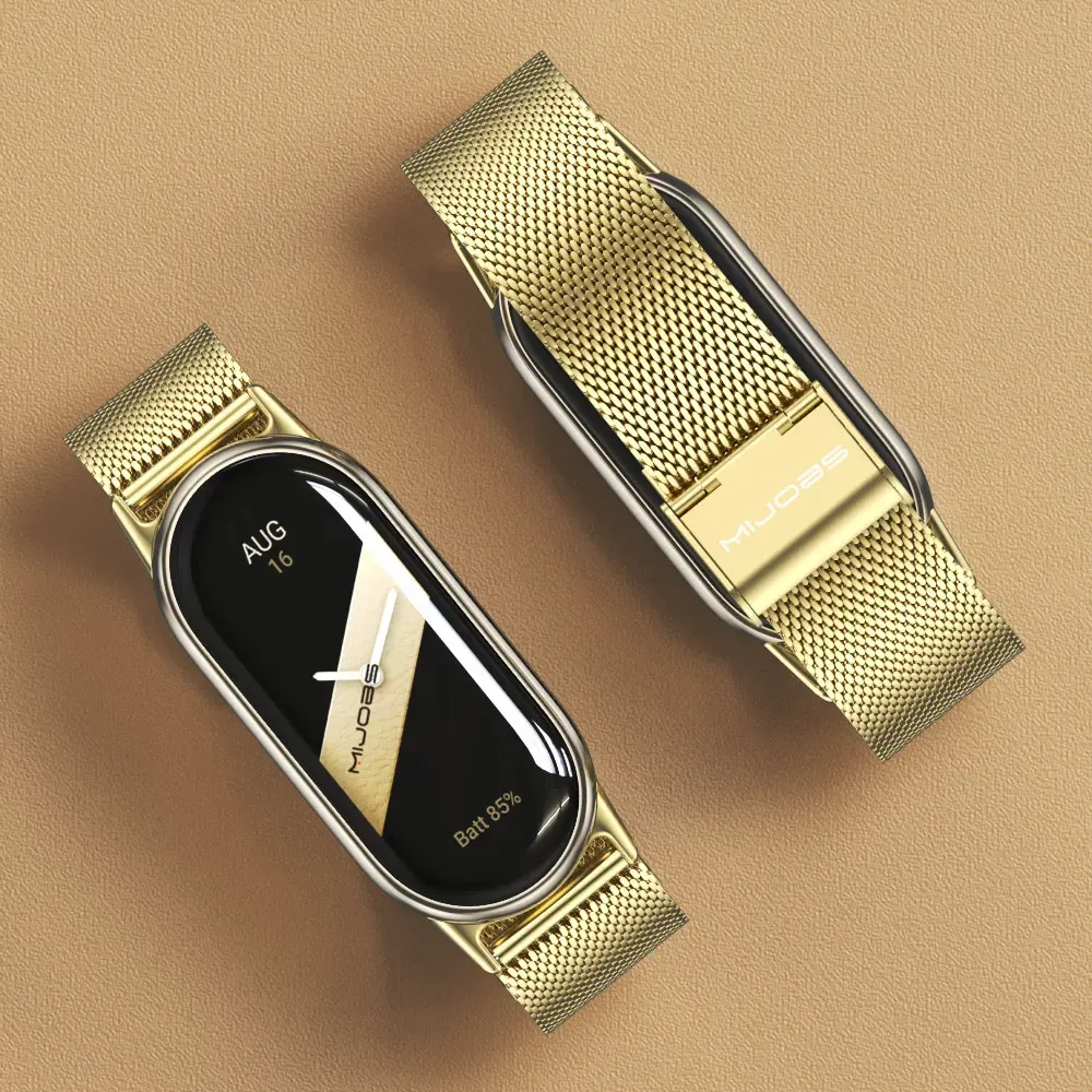 Bracelet acier pour Mi Band 11 10 9 8 Milanese