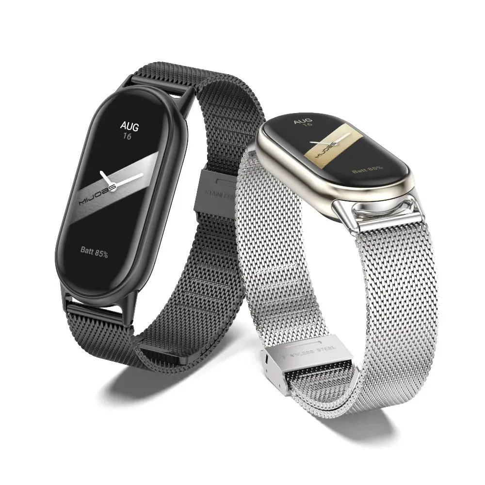 Bracelet acier pour Mi Band 11 10 9 8 Milanese