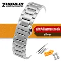 Bracelet acier pour montre 14 à 24 mm – Couleur du bracelet argent