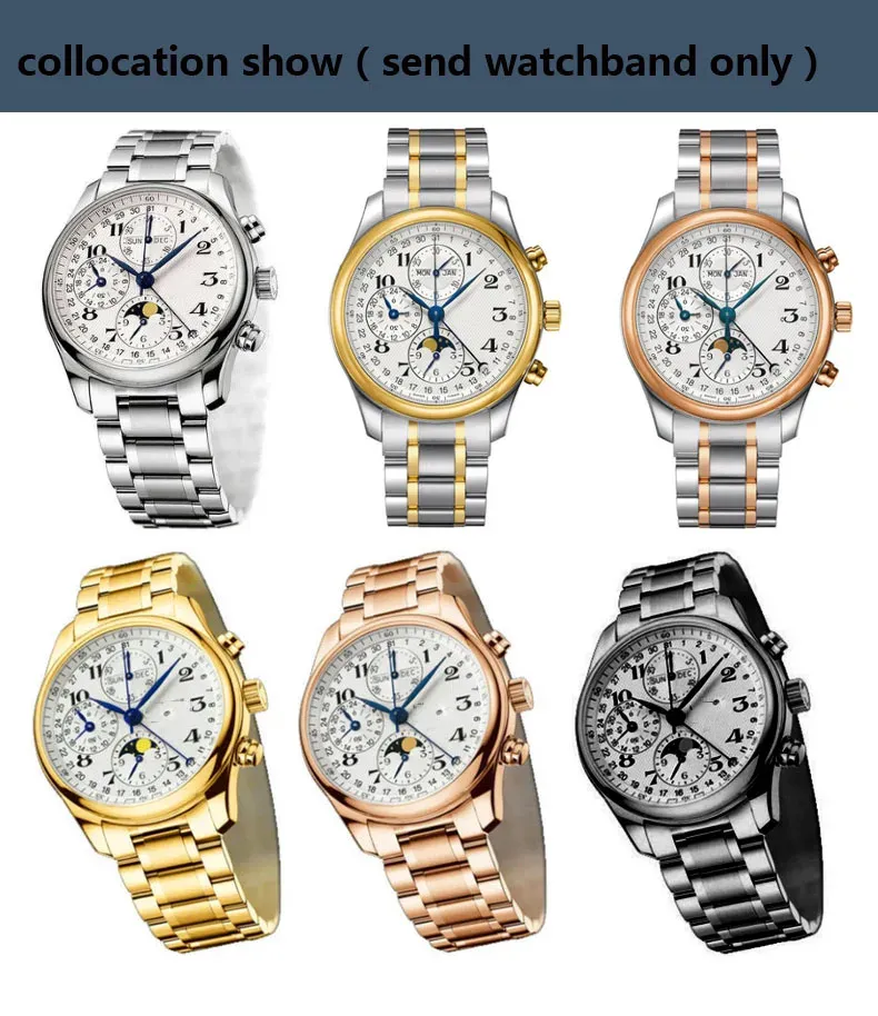 Bracelet acier pour montre 14 à 24 mm