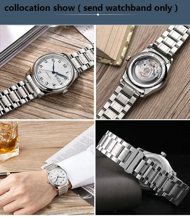 Bracelet acier pour montre 14 à 24 mm